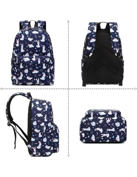 Mochila Escolar Yusudan Bunny para Niñas 33x42x15 cm