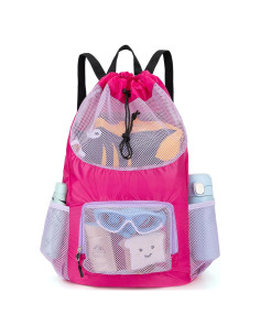 Mochila de Cuerda Morada para Niños - Bolsa de Natación y Playa