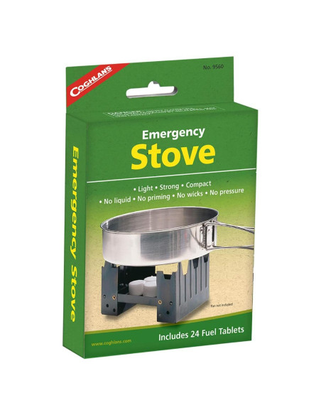 Estufa de Emergencia Coghlan's Multi - Camping, 24 Tablet. Combustible