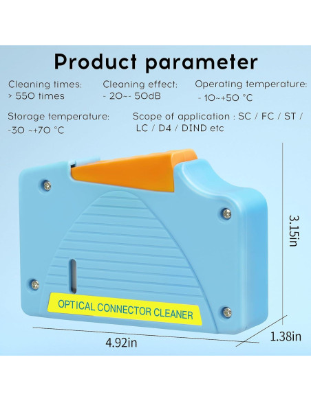 Kit de limpieza de fibra óptica BAOSHLA 550 limpiezas SC/FC/ST/LC