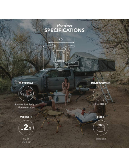 Estufa de Camping Gas One GS-7800N Compacta y Duradera