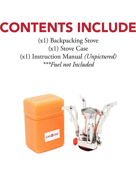 Estufa de Camping Gas One GS-7800N Compacta y Duradera