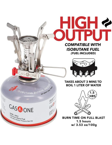 Estufa de Camping Gas One GS-7800N Compacta y Duradera