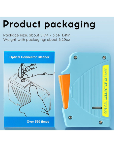 Kit de limpieza de fibra óptica BAOSHLA 550 limpiezas SC/FC/ST/LC