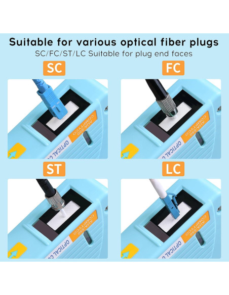 Kit de limpieza de fibra óptica BAOSHLA 550 limpiezas SC/FC/ST/LC
