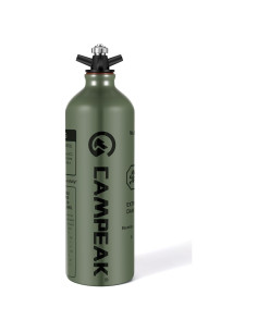 Botella de Combustible 1L CAMPEAK con Válvula de Seguridad