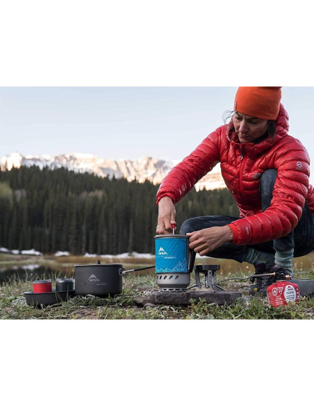 Prensa de Café MSR WindBurner 1L - Portátil y Reutilizable