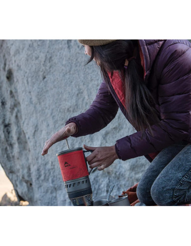 Prensa de Café MSR WindBurner 1L - Portátil y Reutilizable