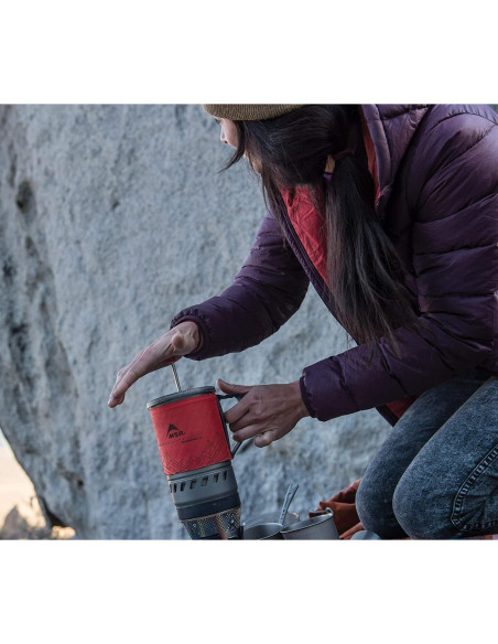 Prensa de Café MSR WindBurner 1L - Portátil y Reutilizable