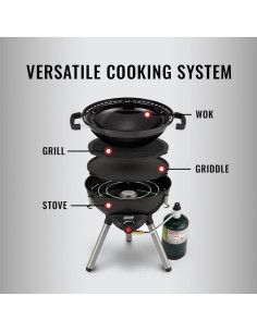 Estufa de Camping Portátil Coleman 4 en 1 Gas 7000 BTUs 2