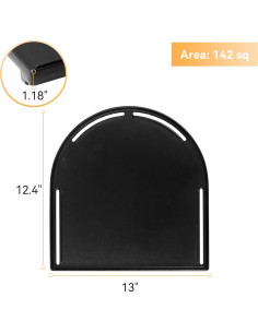 Plancha de Hierro Fundido 33 cm para Parrillas Coleman RoadTrip 2