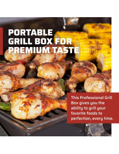 Caja de Parrilla Camp Chef BB30L 14"x16" Hierro Fundido Negro 2