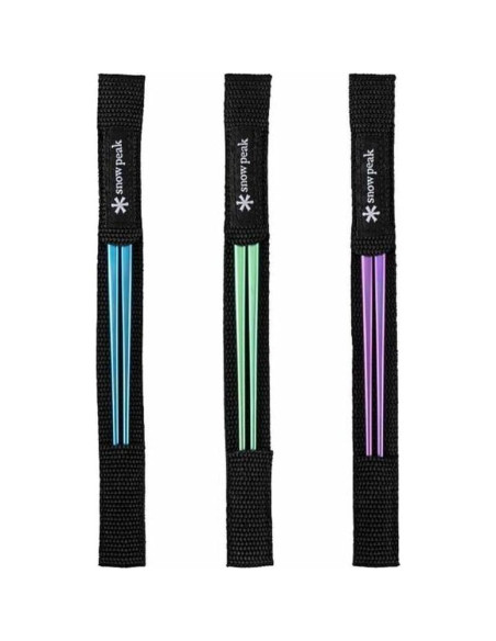 Palillos de Titanio Snow Peak SCT-115-GR - 20cm - Verde