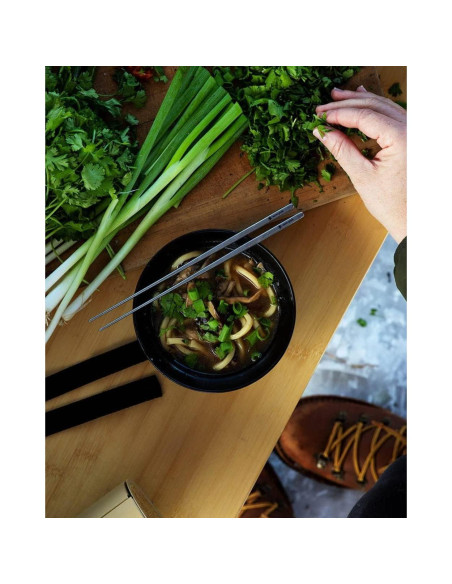 Palillos de Titanio Snow Peak SCT-115-GR - 20cm - Verde