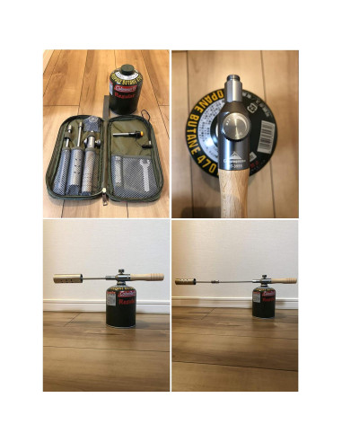 Antorcha de Camping Campingmoon MT-3955 Doble Combustible 57 cm