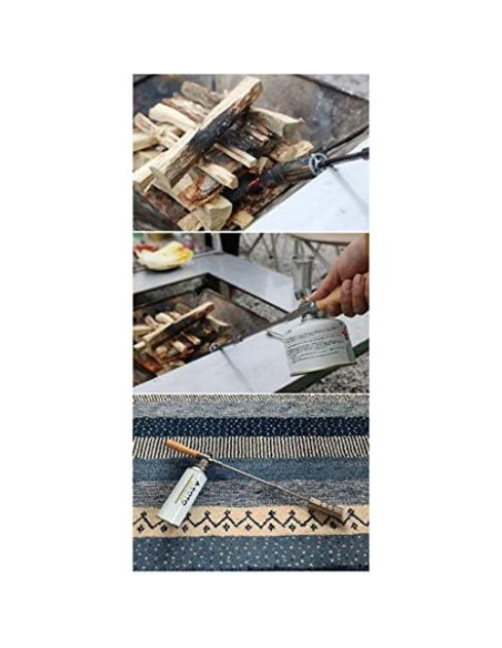 Antorcha de Camping Campingmoon MT-3955 Doble Combustible 57 cm