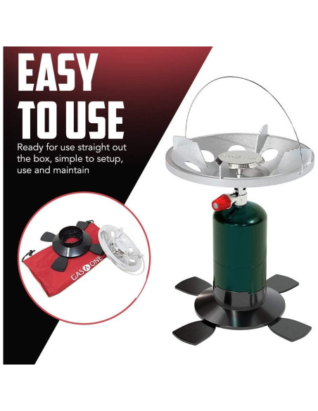 Estufa de Camping Gas One GS-8000 con Bolsa Impermeable