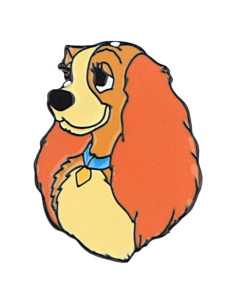 Pin de esmalte de metal Tramp y Lady 2.54 cm EC Trading