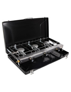 Estufa de Camping FineFlame 3 Quemadores 19800 BTU Portátil