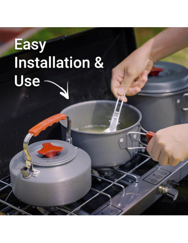 Estufa de Camping FineFlame 3 Quemadores 19800 BTU Portátil