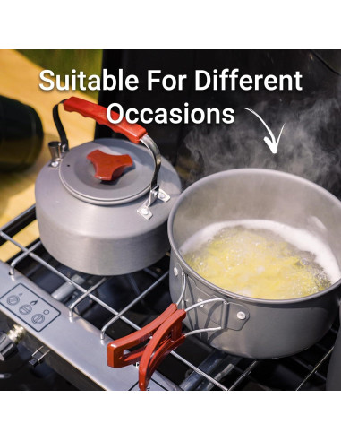 Estufa de Camping FineFlame 3 Quemadores 19800 BTU Portátil