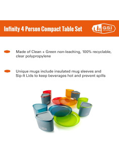 Juego de Mesa Compacto GSI Outdoors Infinity 4 Personas 2