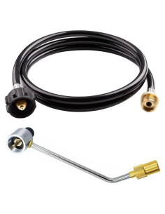 Adaptador Manguera Propano 1lb a 20lb Xzhou 6FT para Estufas