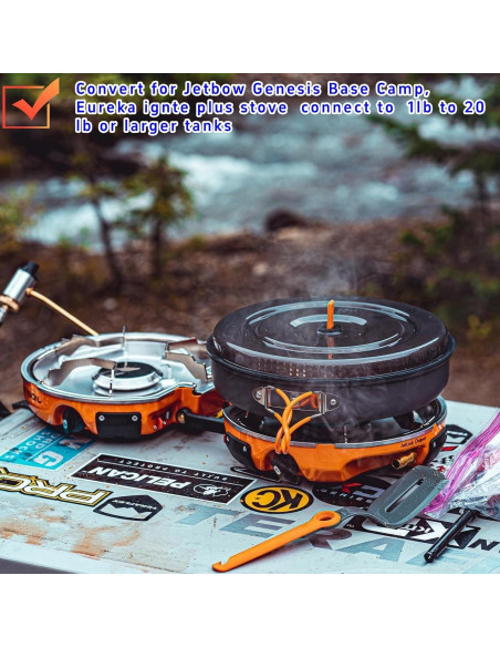 Adaptador Manguera Propano 1lb a 20lb Xzhou 6FT para Estufas