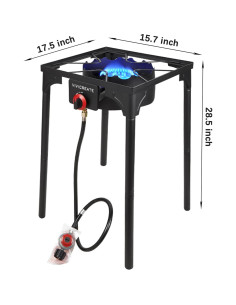 Estufa de Gas Propano Vivicreate 30000 BTU Ajustable para Exterior 2