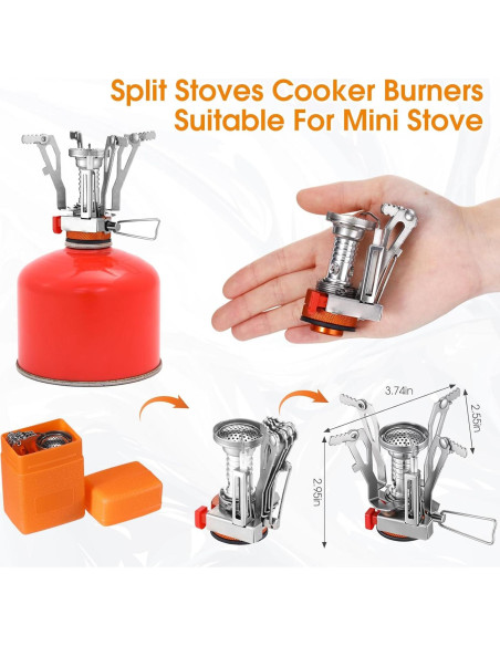 Set de Cocina para Camping Funnymoom 15 Piezas Acero Inoxidable