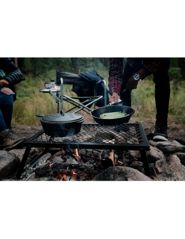 Parrilla de Campamento Plegable Stansport 61x41cm Acero