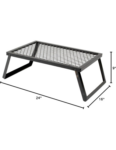 Parrilla de Campamento Plegable Stansport 61x41cm Acero