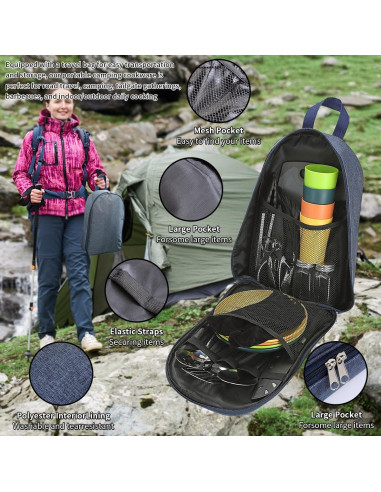 Juego de Utensilios de Cocina para Camping Berglander - 23 Piezas