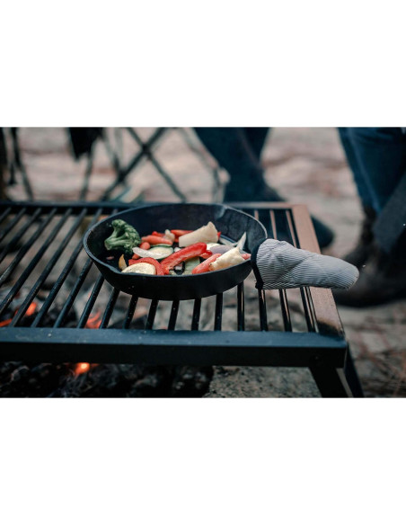 Sartén de Hierro Fundido Pre-Sazonado Stansport 25.4 cm