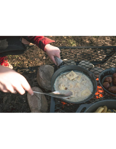 Sartén de Hierro Fundido Pre-Sazonado Stansport 25.4 cm