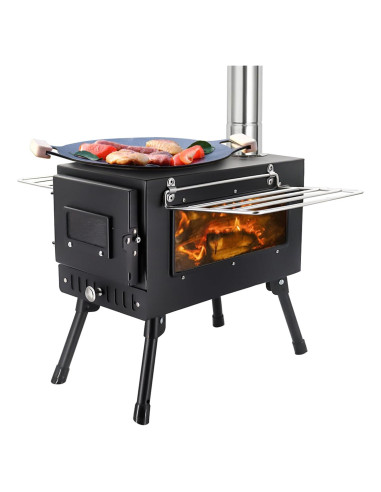 Estufa de Camping SOTECH Plegable 8.75kg con Chimenea
