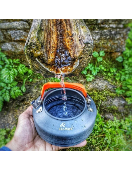 Hervidor de Camping Fire-Maple T3 | 0.8L Aluminio Ligero