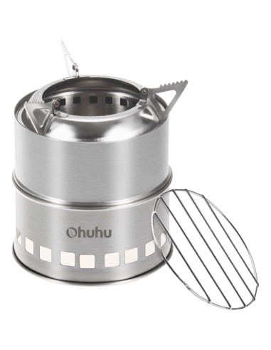 Estufa de Camping de Leña Ohuhu + 10 Placas Paravientos