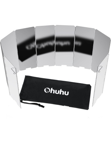 Estufa de Camping de Leña Ohuhu + 10 Placas Paravientos