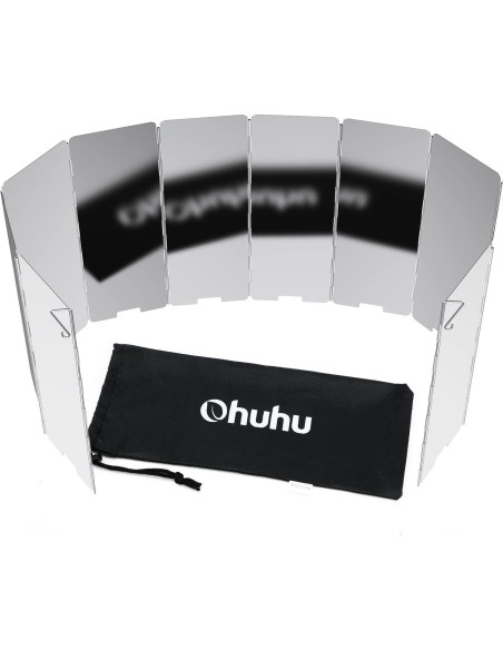 Estufa de Camping de Leña Ohuhu + 10 Placas Paravientos