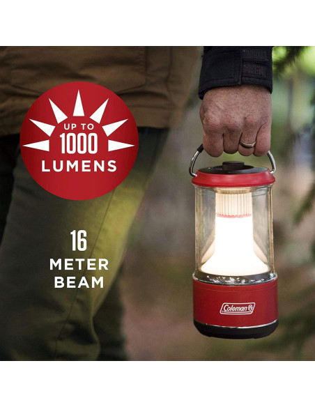 Linterna de Camping Coleman 1000 Lúmenes LED Resistente al Agua - Paquete de 3