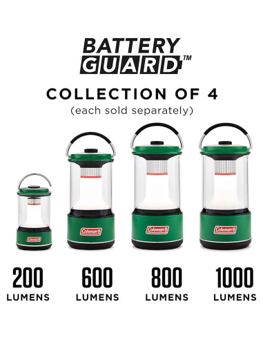 Linterna de Camping Coleman 1000 Lúmenes LED Resistente al Agua - Paquete de 3