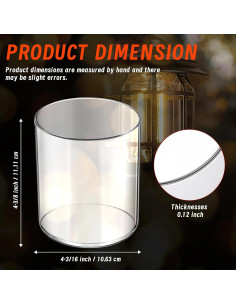 Globo de vidrio para lámparas Coleman 288 y 290 - Reemplazo 2