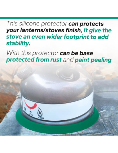 Base de Silicona para Tanque de Keroseno Coleman Verde