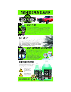 Spray Antivaho Quick Sheen 159g para Gafas y Espejos 2