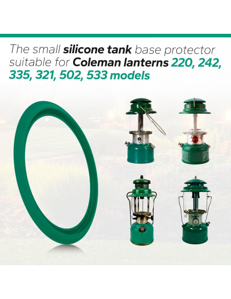 Base de Silicona para Tanque de Keroseno Coleman Verde
