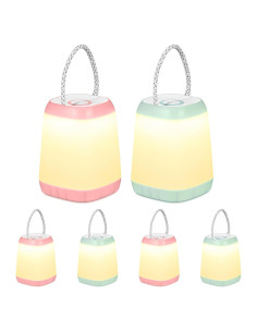 Linterna de Camping LED VIHOSE 6 Pcs 12.4x9.6 cm Luz Portátil