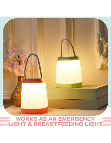 Linterna de Camping LED VIHOSE 6 Pcs 12.4x9.6 cm Luz Portátil