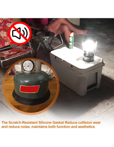 Protector de Base de Tanque de Silicona SUNJIKA para Linternas Coleman