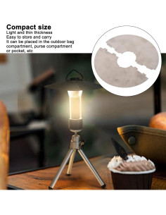 Pantalla de Lámpara de Camping BORDSTRACT para Goal Zero Lighthouse - Acero Inoxidable Plegable 2